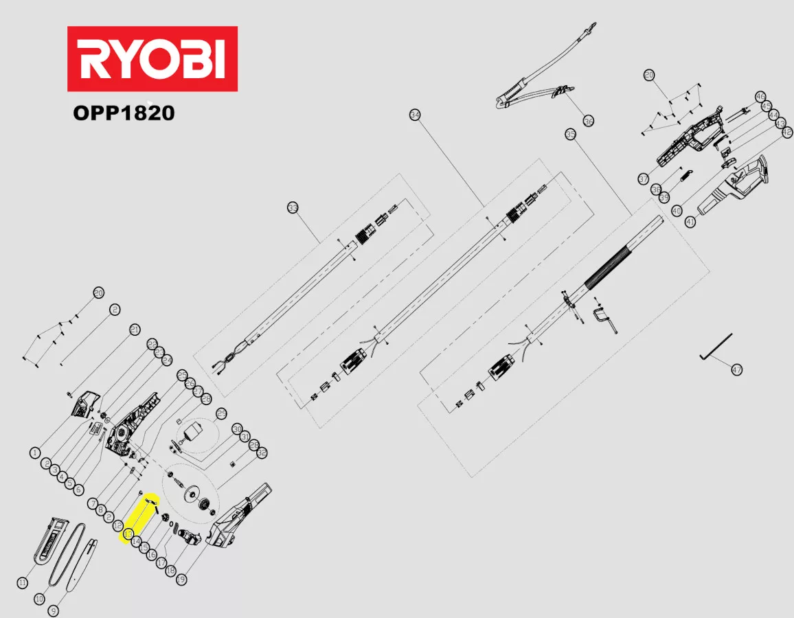 tuyau huile réf. 5131028969 Ryobi
